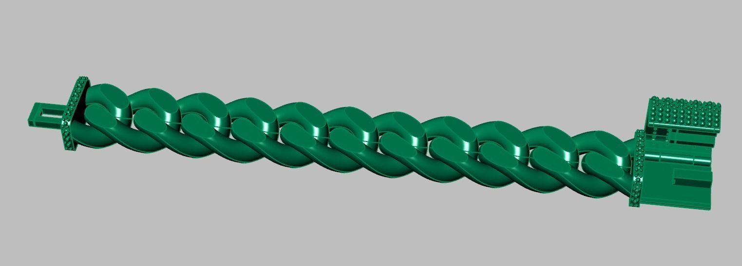 Bracelet model 3D printable model 0031-15 3D print model_21
