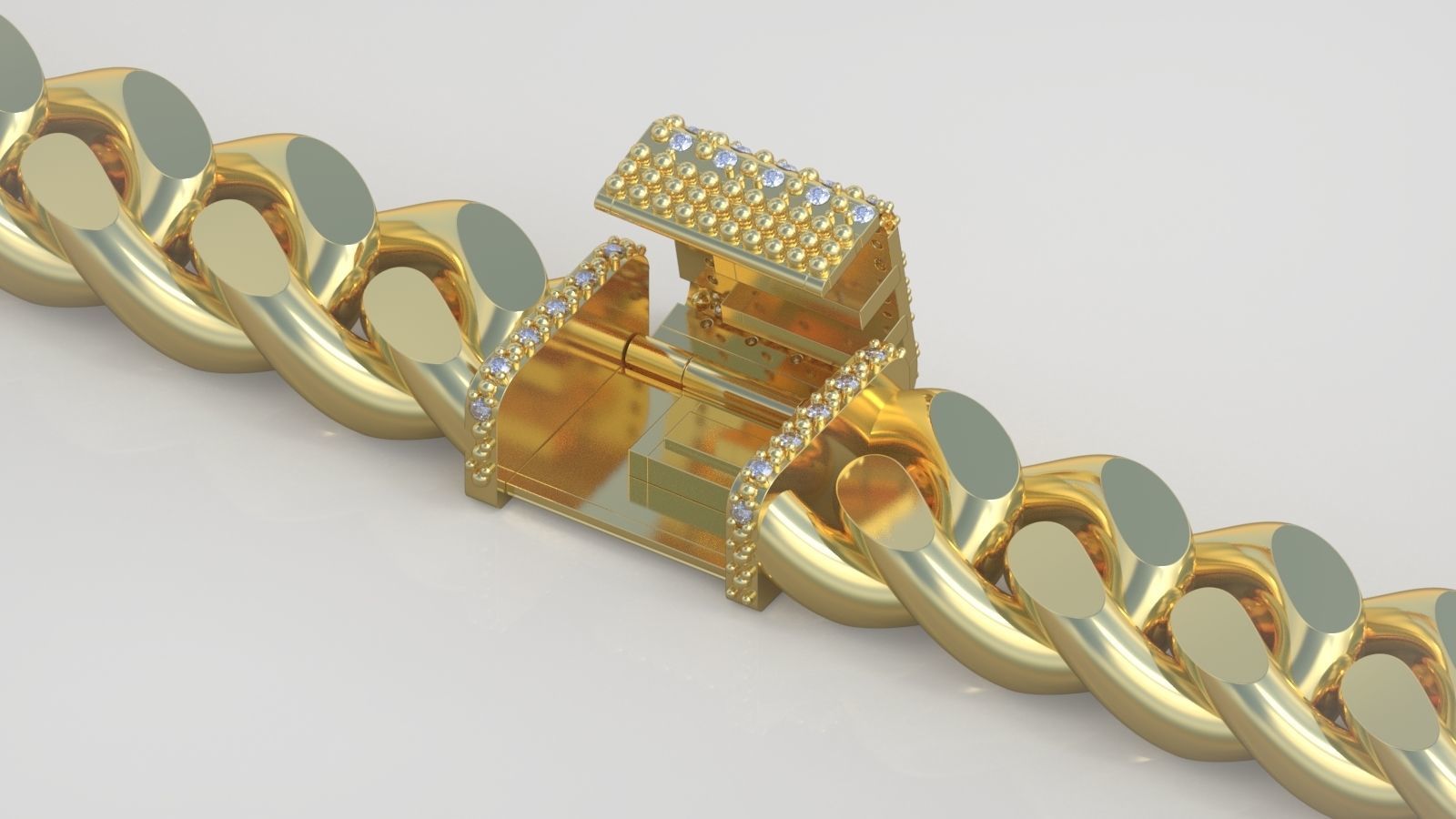 Bracelet model 3D printable model 0031-15 3D print model_9