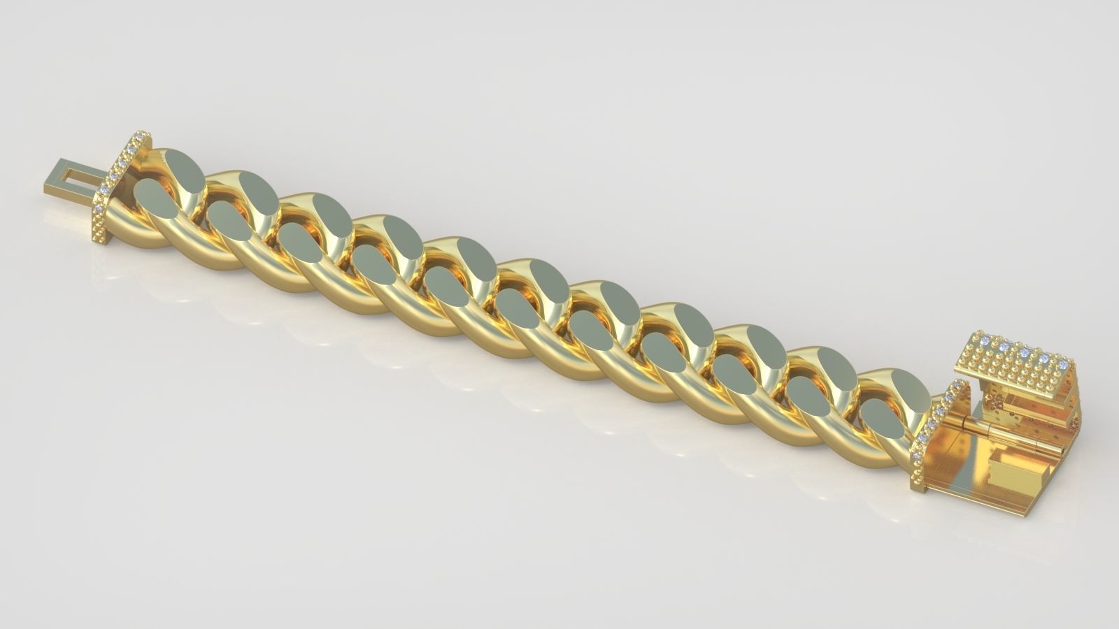 Bracelet model 3D printable model 0031-15 3D print model_2