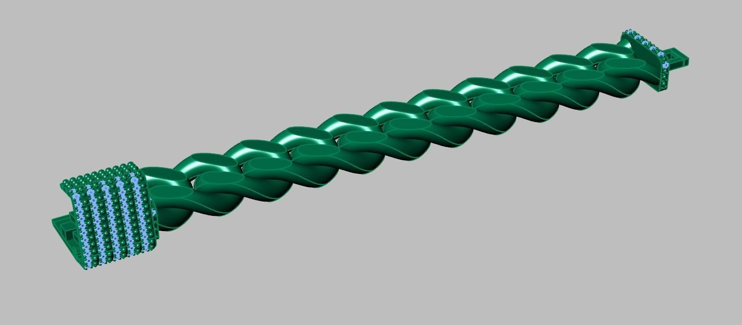 Bracelet model 3D printable model 0031-15 3D print model_13