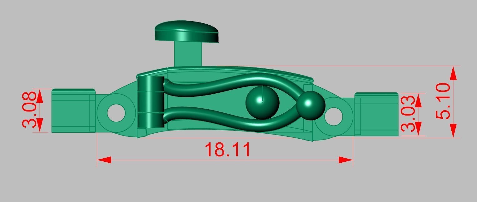 Bracelet model 3D printable model 0032-15 3D print model_8
