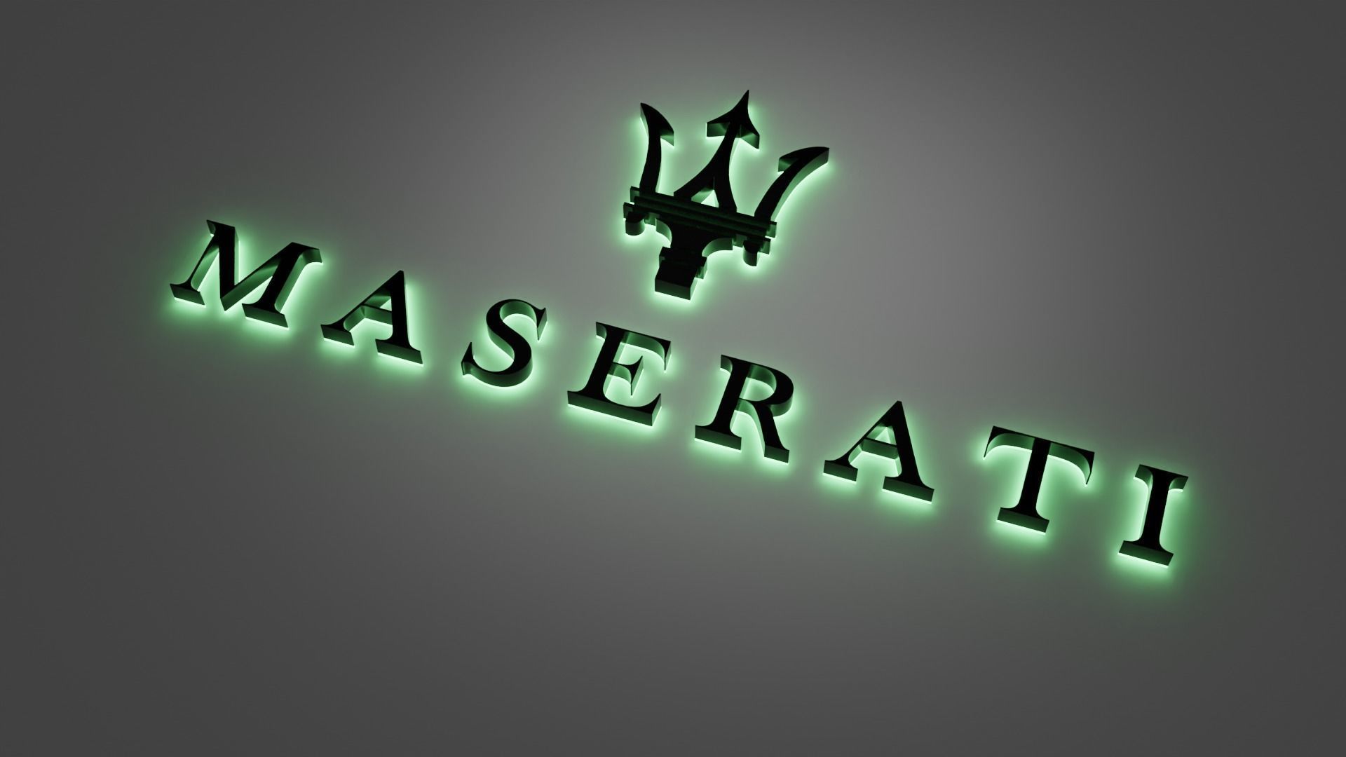 Maserati 3d logo 3D model_5