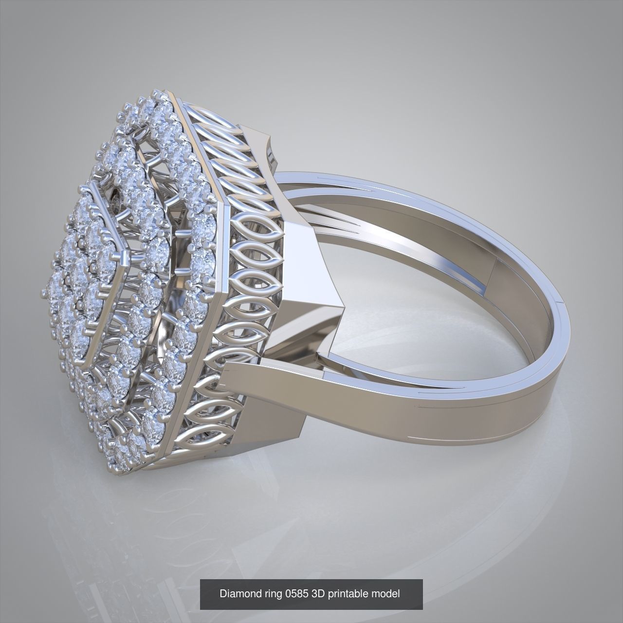 Ring and Pendant Set 3D printable model 0096 3D Model Collection_6
