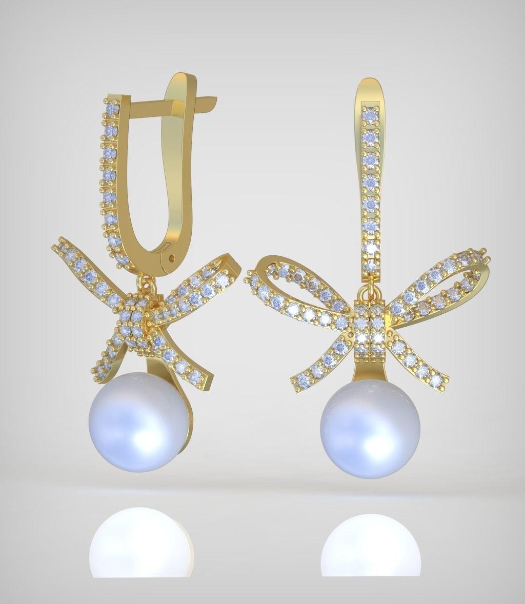 Earring model 0348 3D printable model18 3D print model_1