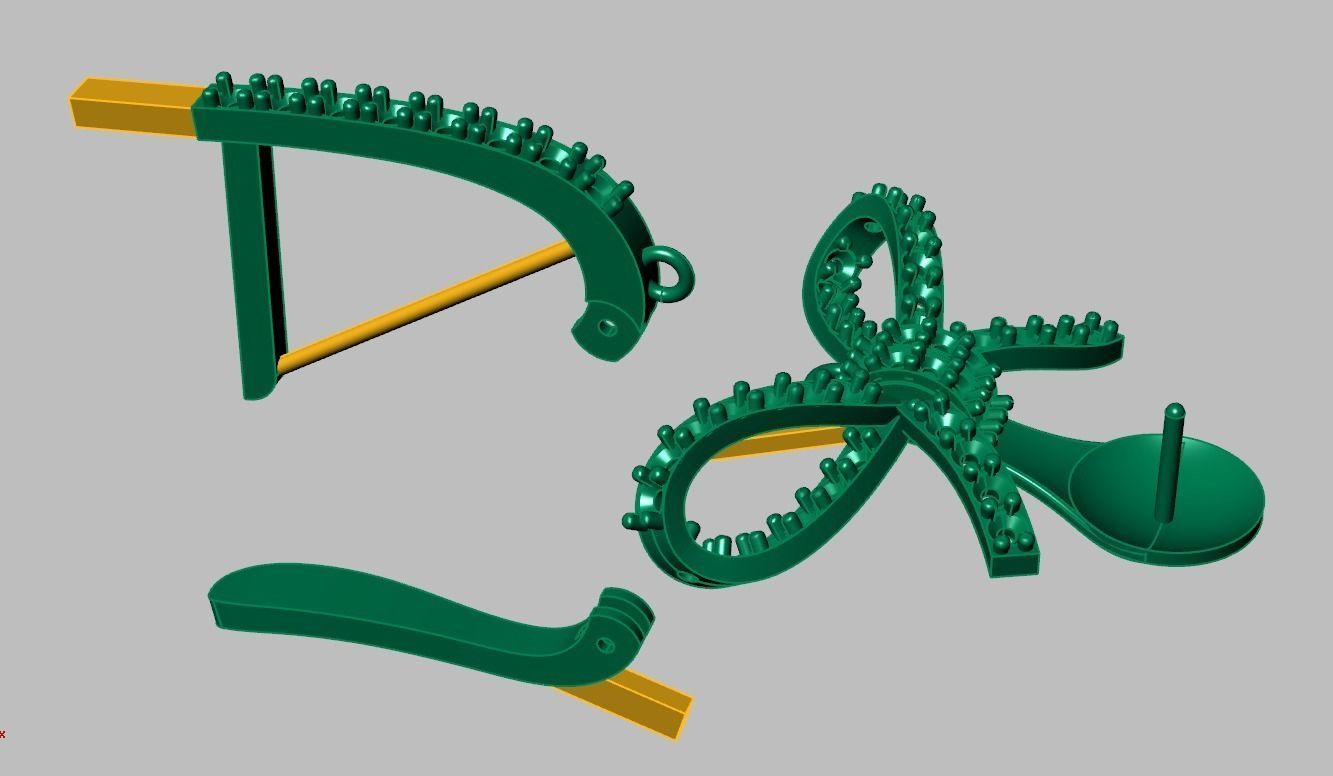 Earring model 0348 3D printable model18 3D print model_13