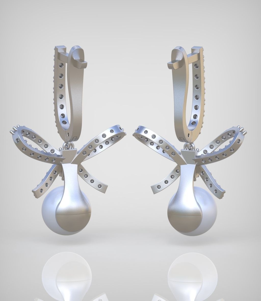 Earring model 0348 3D printable model18 3D print model_6