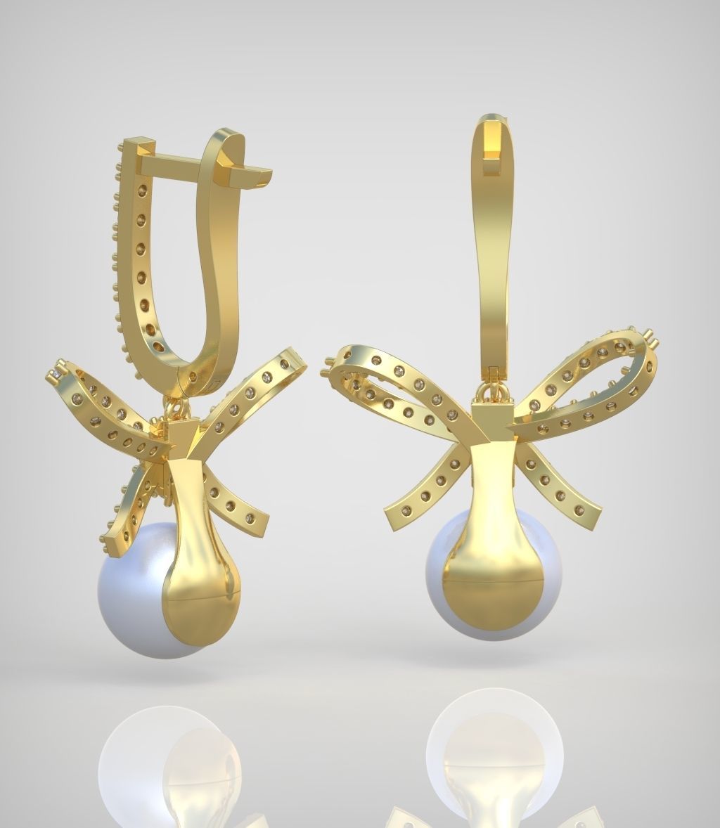 Earring model 0348 3D printable model18 3D print model_4