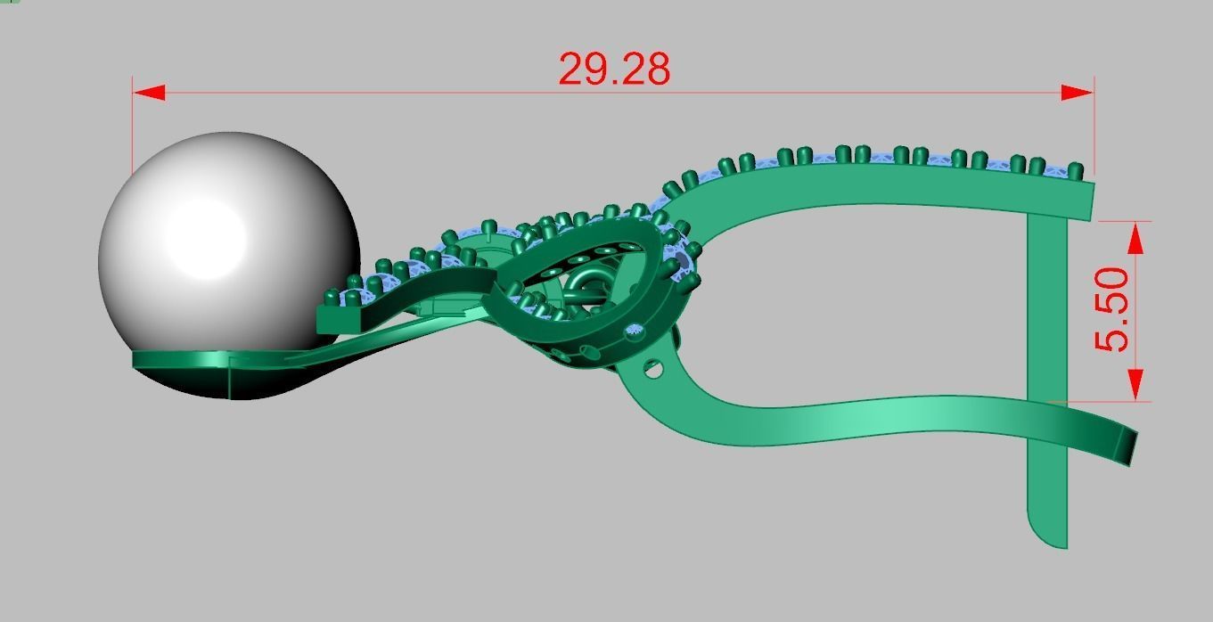 Earring model 0348 3D printable model18 3D print model_9