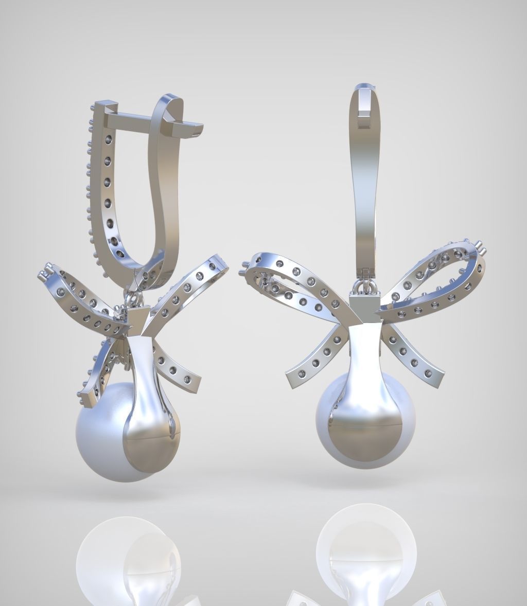 Earring model 0348 3D printable model18 3D print model_5