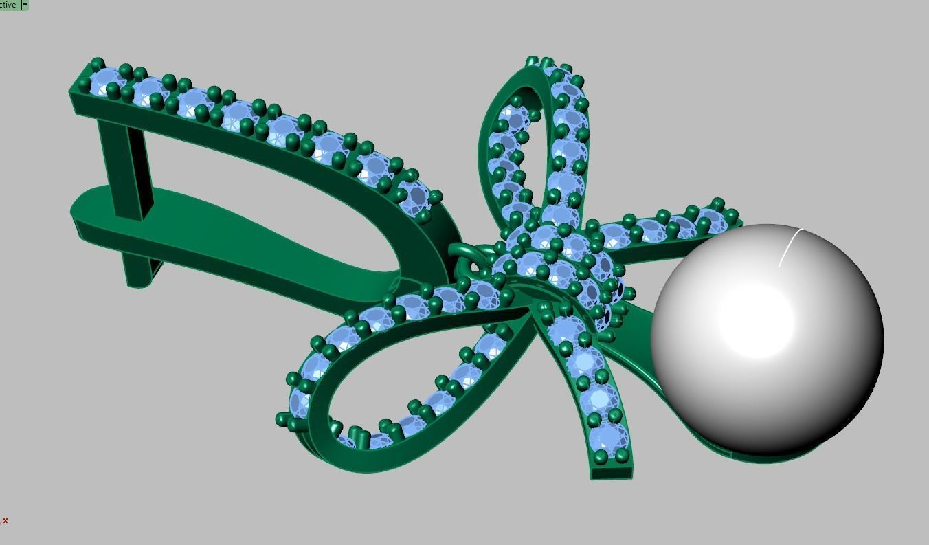 Earring model 0348 3D printable model18 3D print model_10