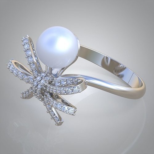 Diamond ring 0589 3D printable model13 3D print model