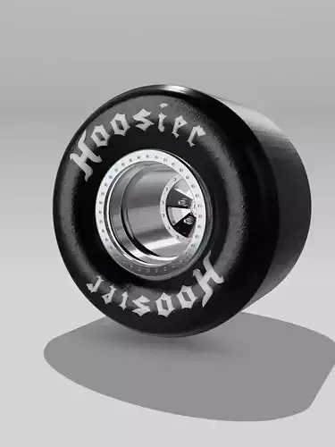 Drag Wheel COMBO Rear American Racing Pro Series Big Tire 3D print model