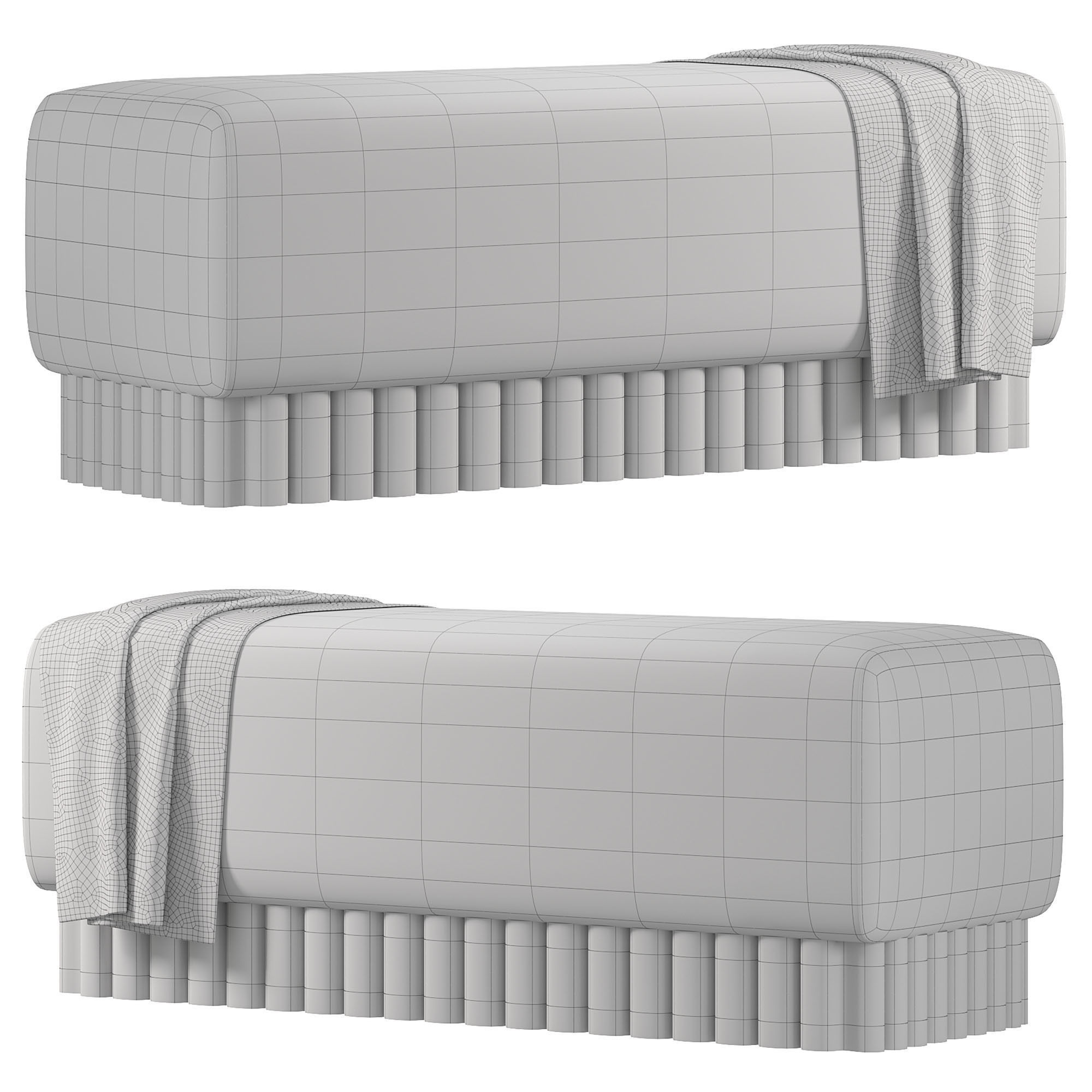 Aemilius Bench By Baker 3D model CGTrader