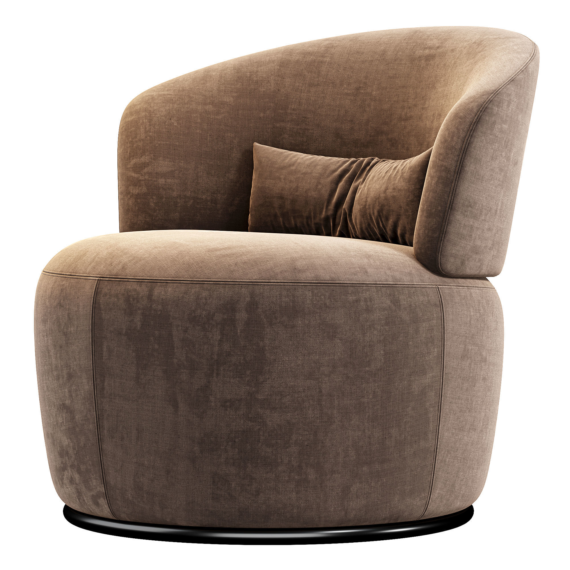 Amber Boucle Swivel Chair By Castlery 3D model | CGTrader