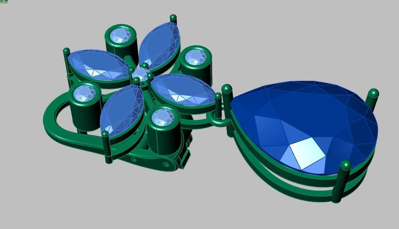 Earring model 0350 3D printable model14 3D print model_14