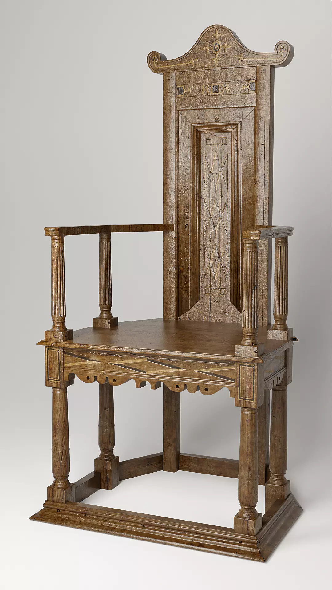 Medieval Armchair Free 3D model