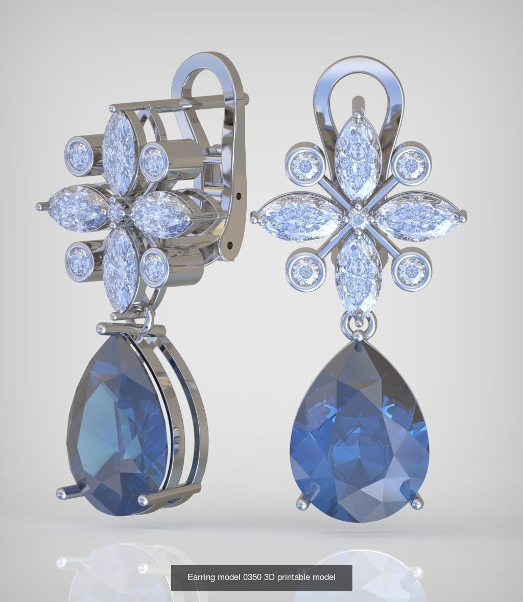 Ring and Pendant Set 3D printable model 0099 3D Model Collection_3