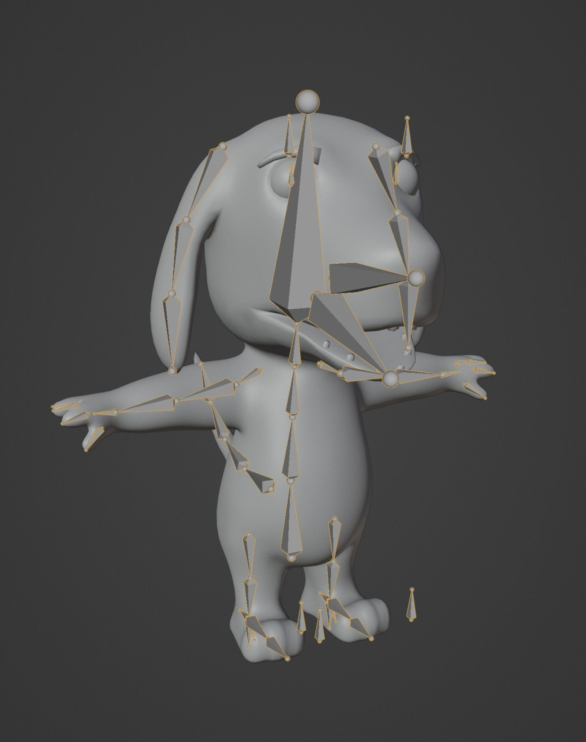 Rabbit Hound Dog Wolf Fox 3D Models Pack Low-poly 3D model_26