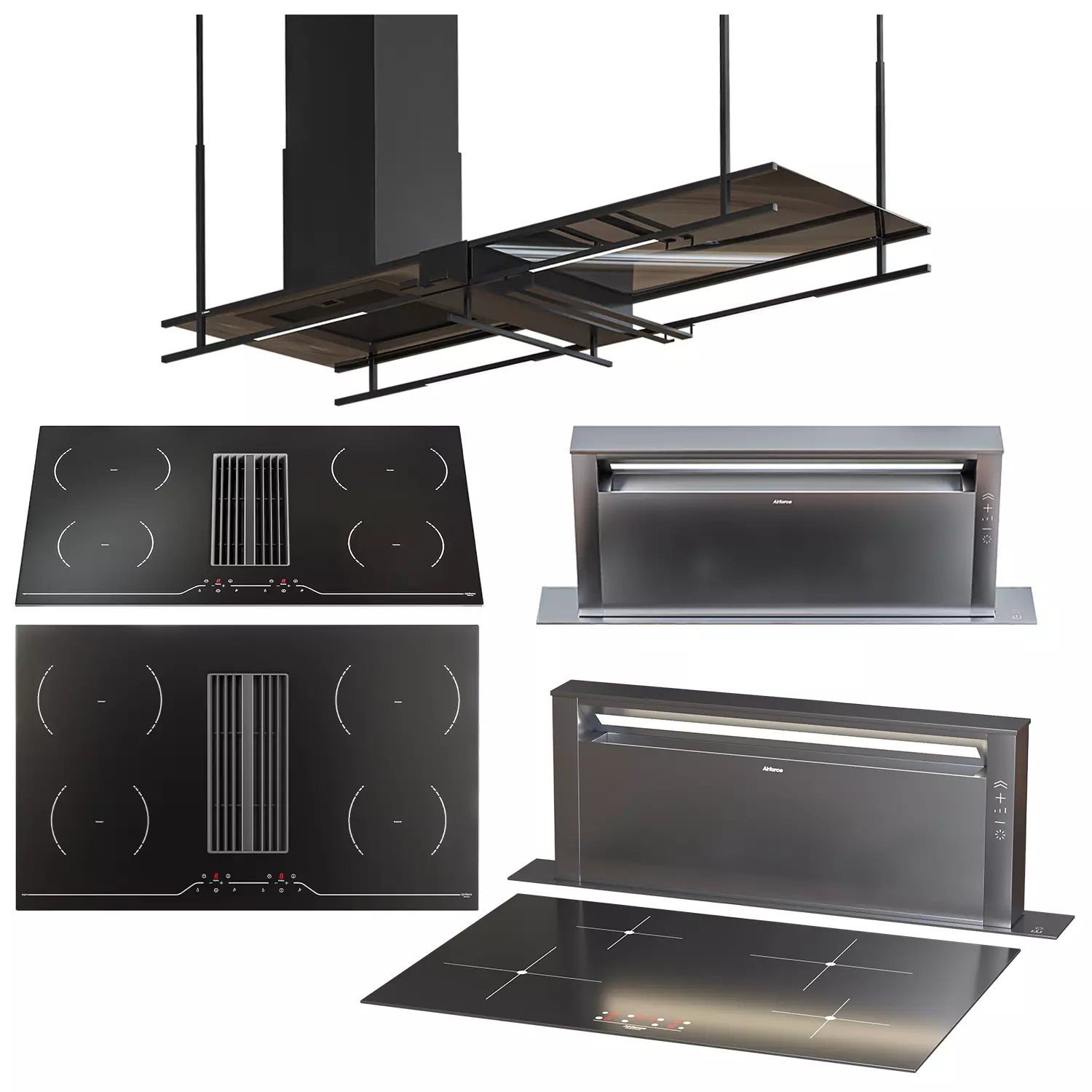 Airforce appliance set 3D model_0