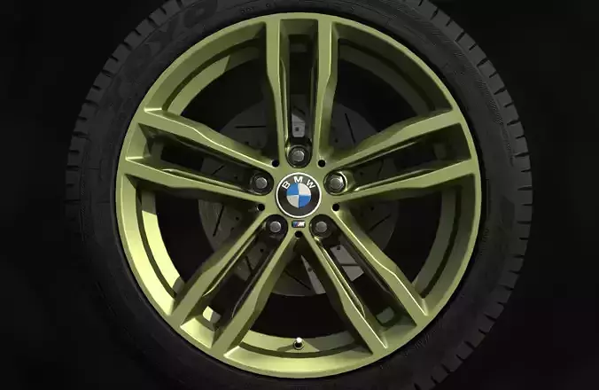 407M Sport - Wheels - Game Ready - Fully Textured with Materials Low-poly 3D model