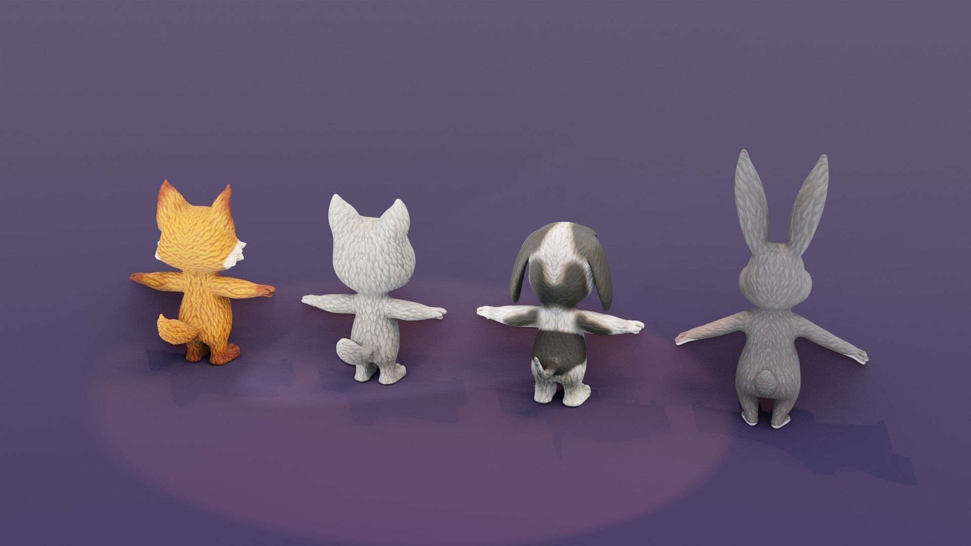 Animated Cartoon Animals 3D Models Collection 10 _6