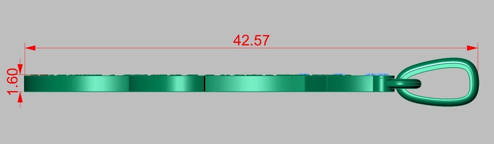 G Letter Pendant model 3D 0204 printable model 3D print model_8