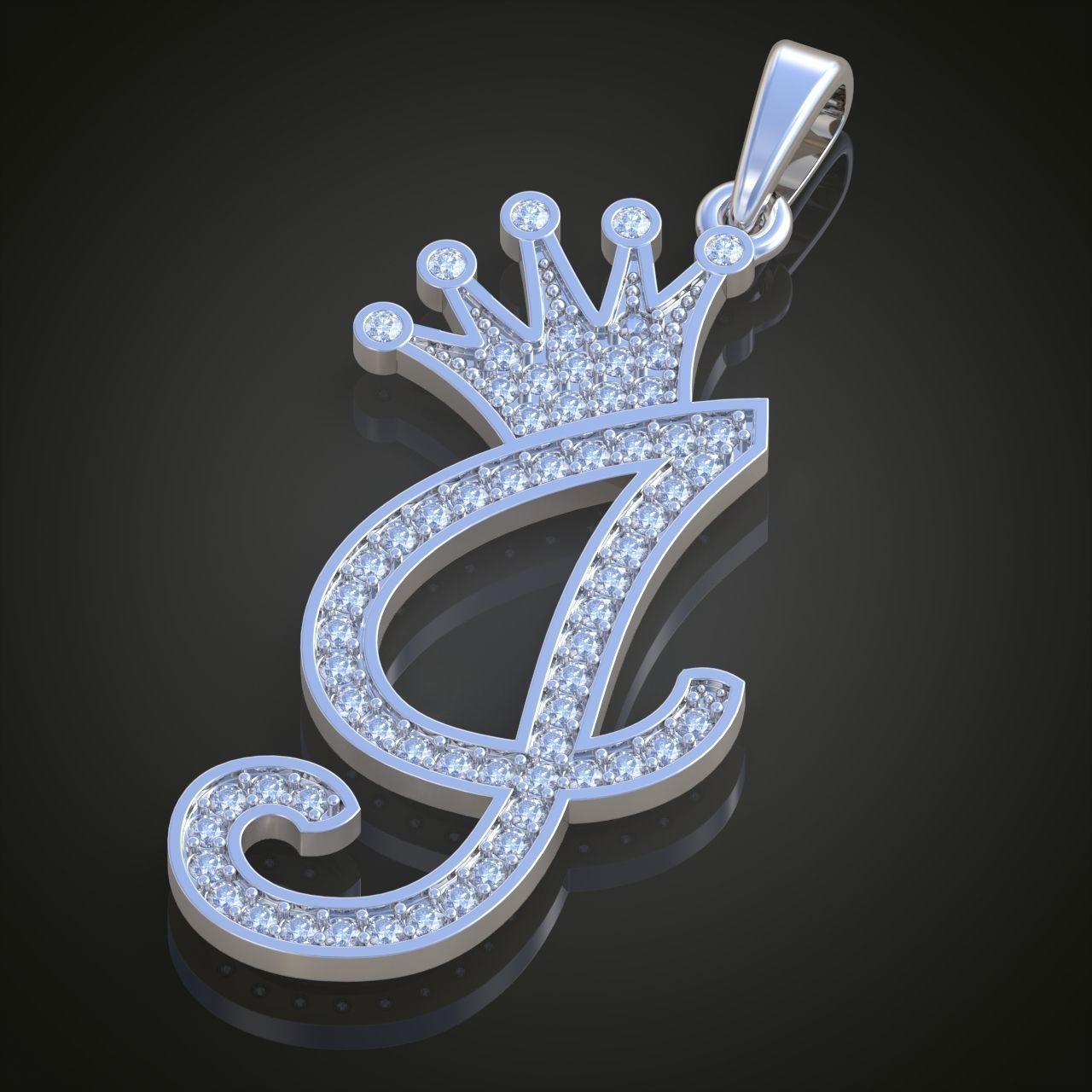 G Letter Pendant model 3D 0204 printable model 3D print model_1