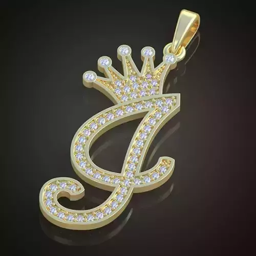 G Letter Pendant model 3D 0204 printable model