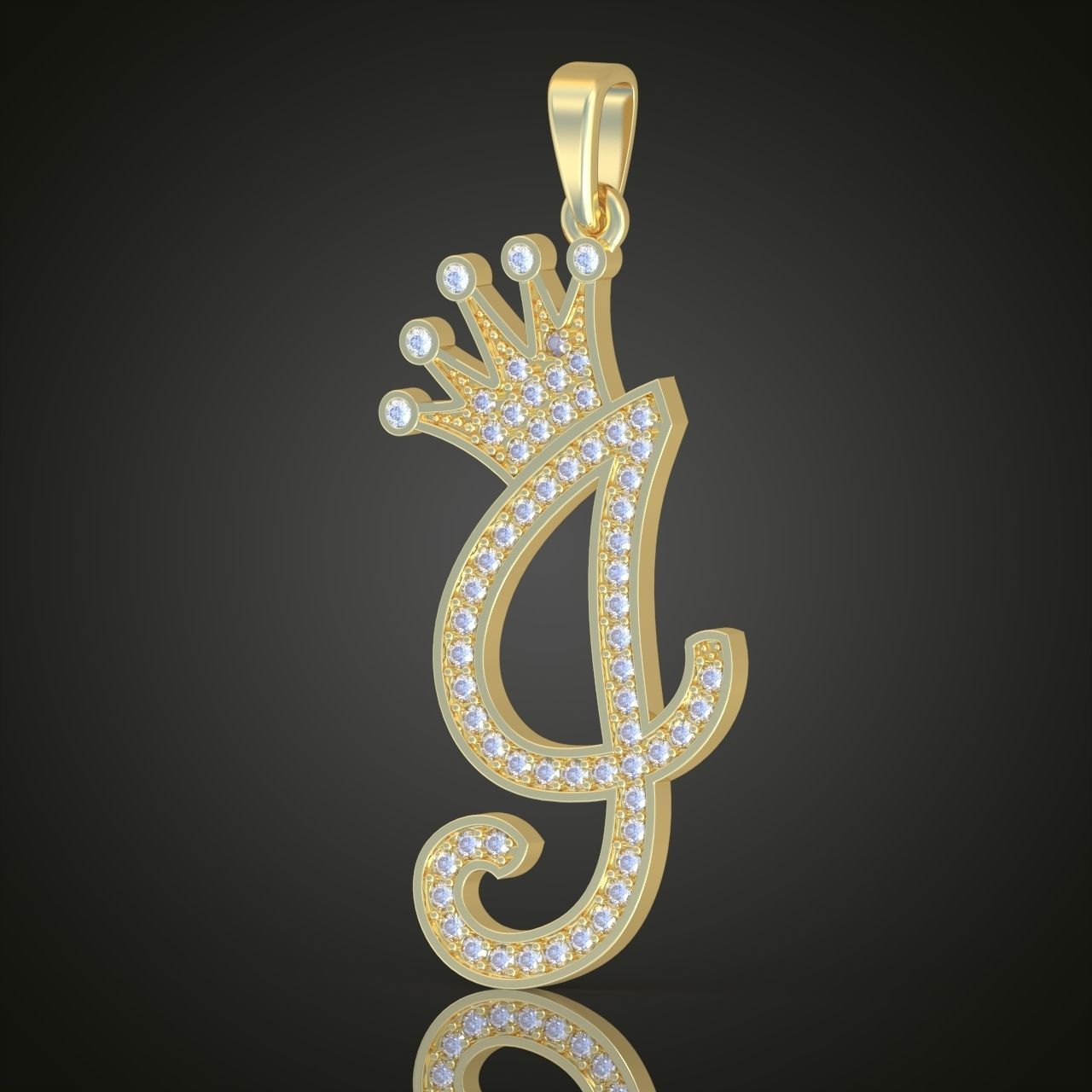 G Letter Pendant model 3D 0204 printable model 3D print model_4