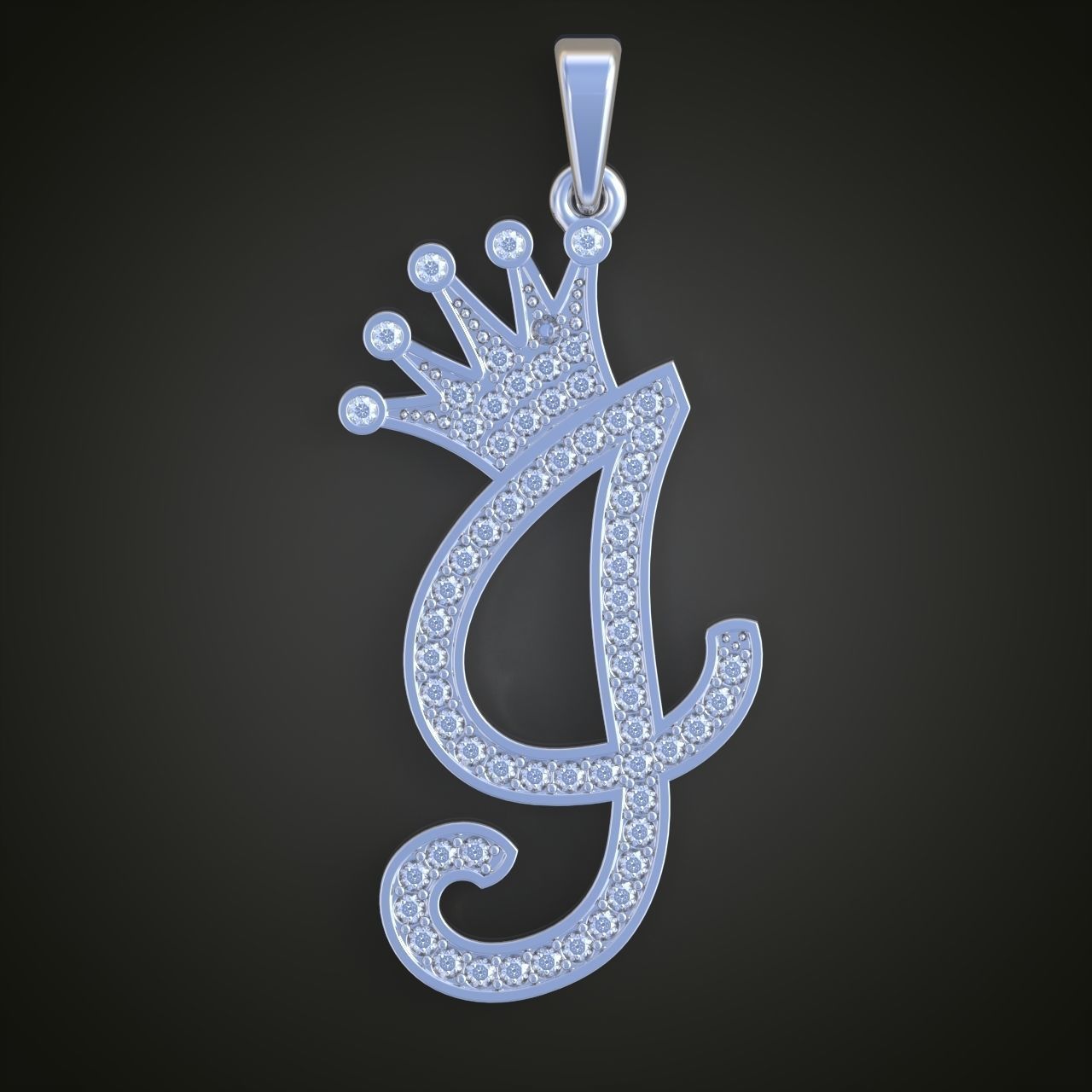 G Letter Pendant model 3D 0204 printable model 3D print model_2