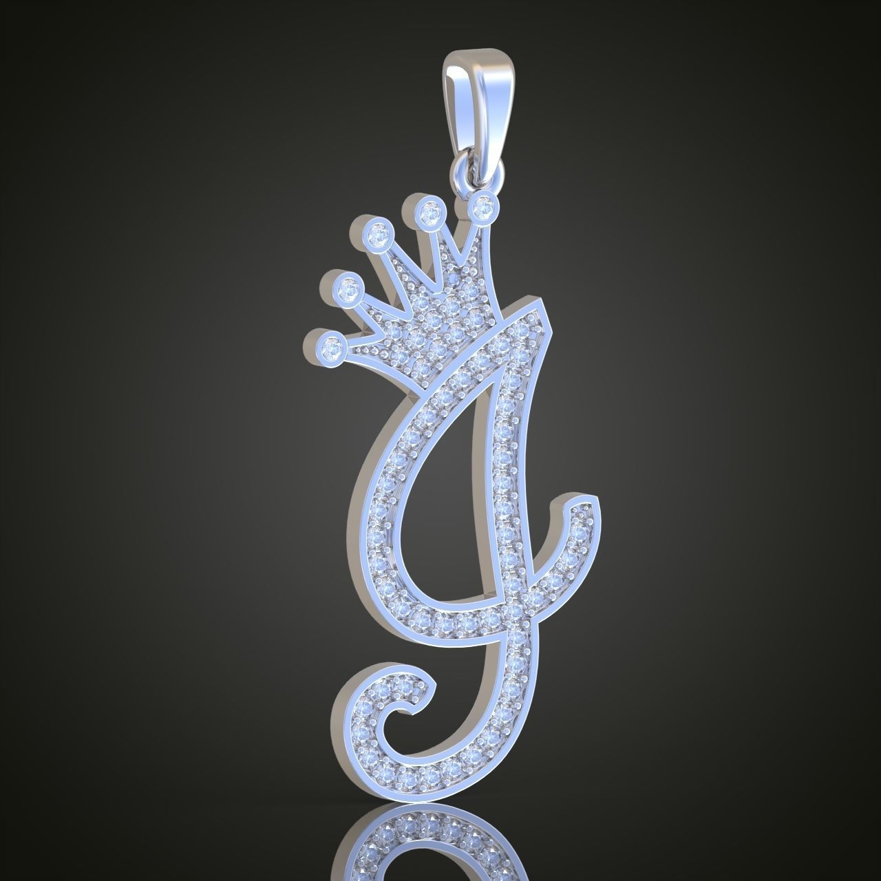 G Letter Pendant model 3D 0204 printable model 3D print model_5