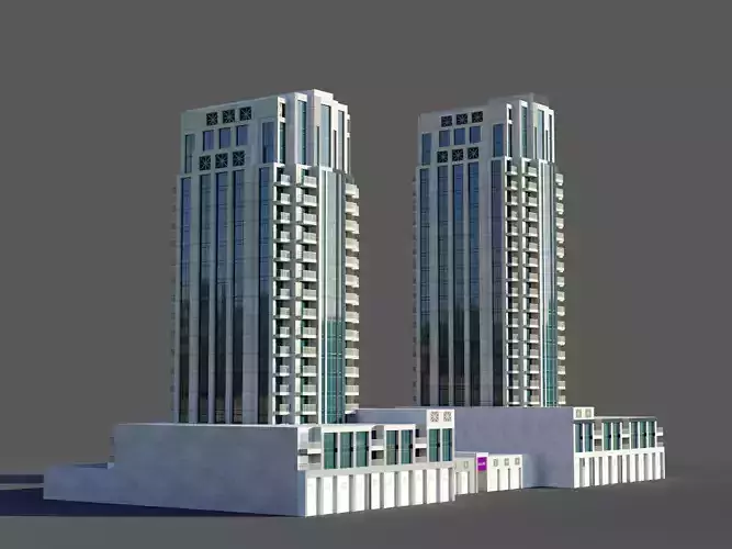 claren tower -Dubai 3D model