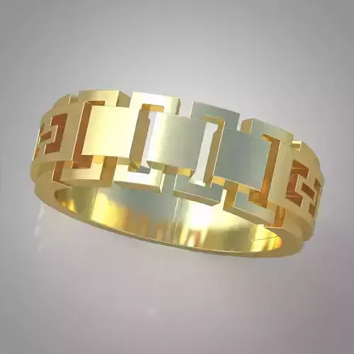Diamond ring 0391 3D printable model 
