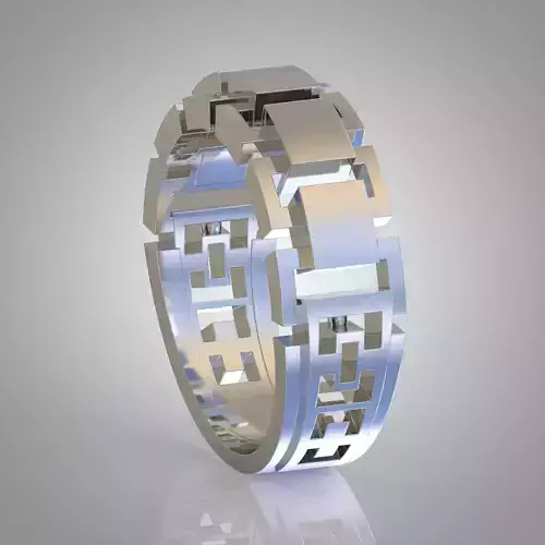 Diamond ring 0392 3D printable model