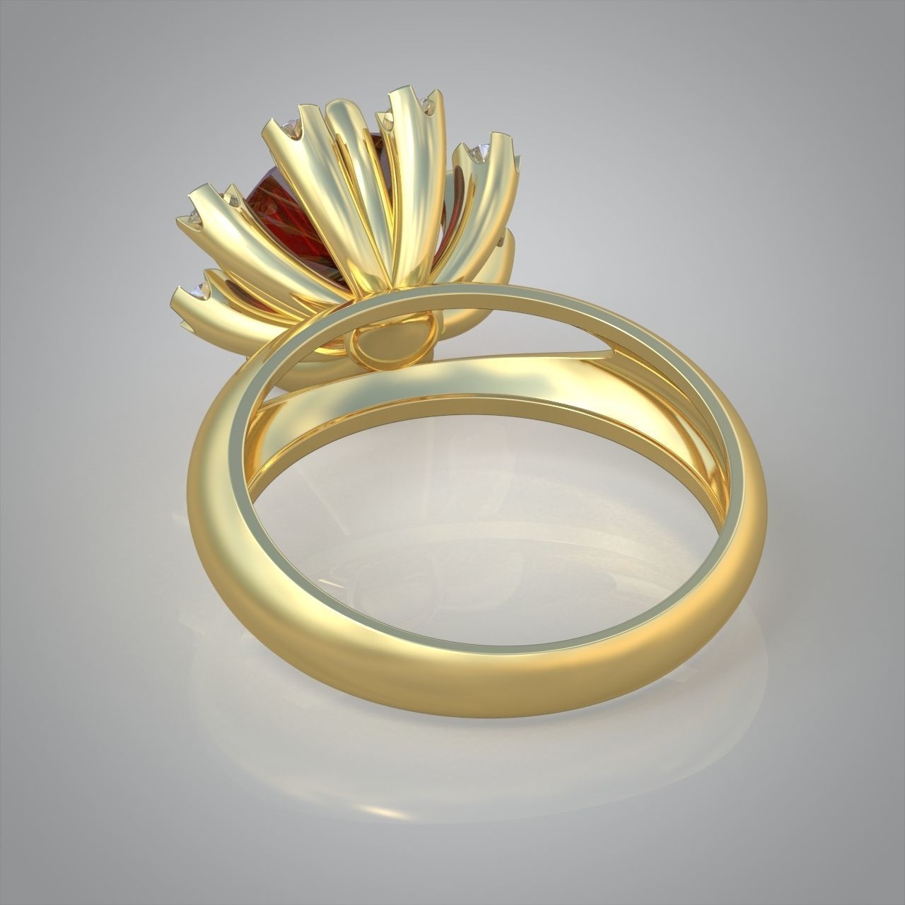 Diamond ring 0393 3D printable model10 3D print model_11