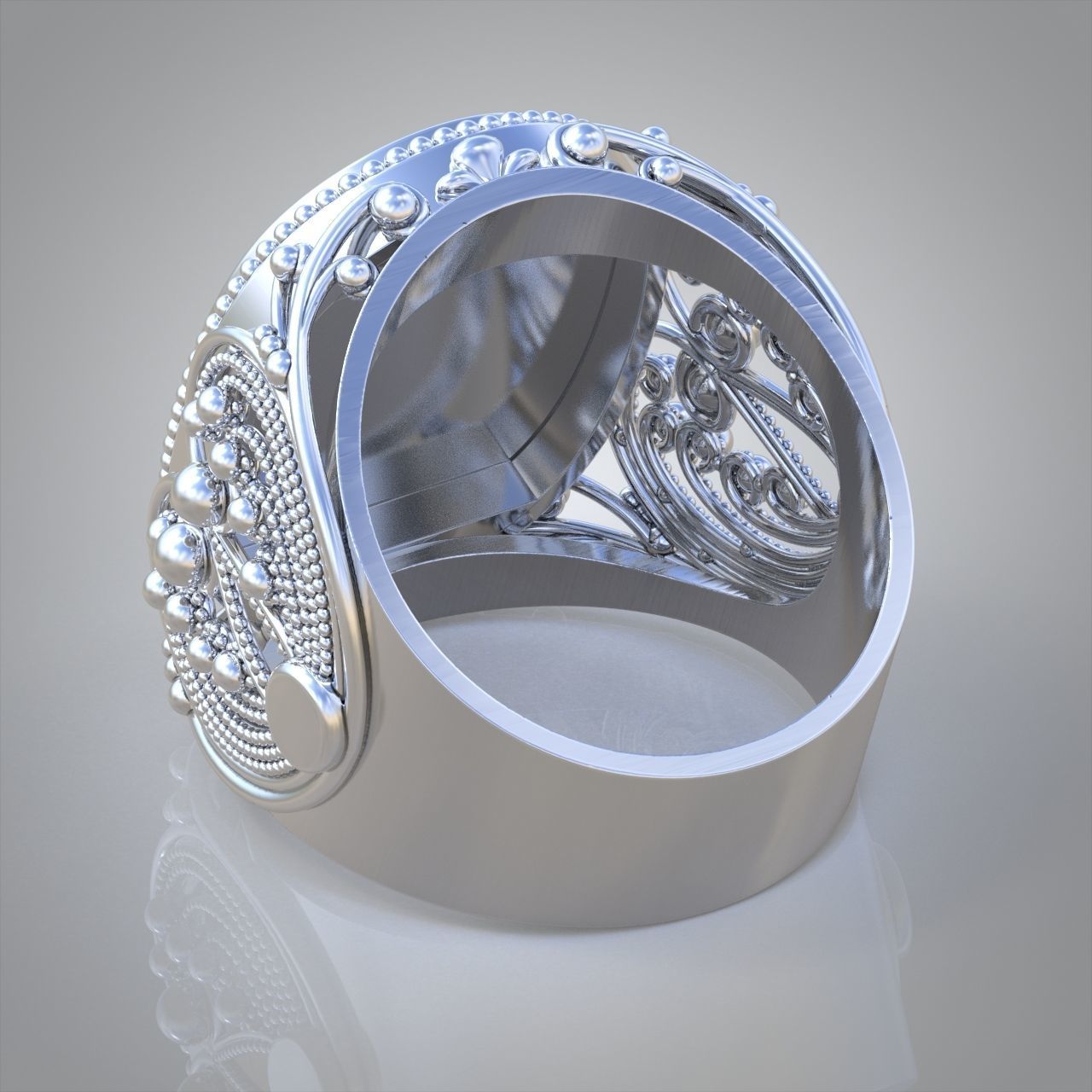 Diamond ring 0394 3D printable model 14 3D print model_9