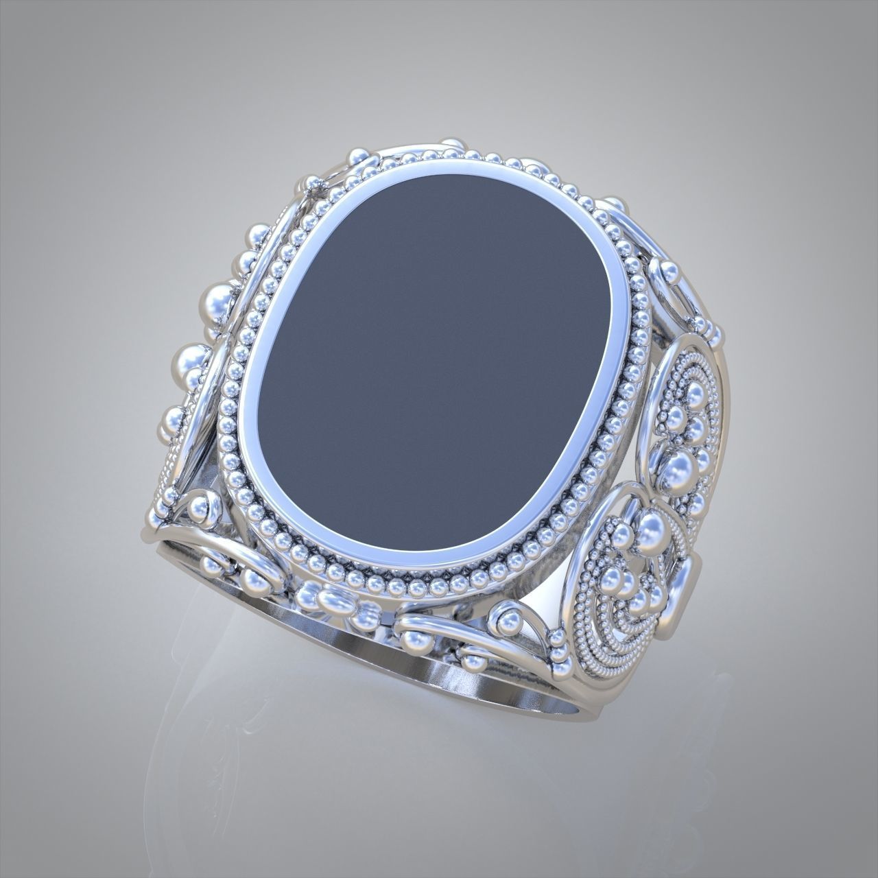Diamond ring 0394 3D printable model 14 3D print model_3
