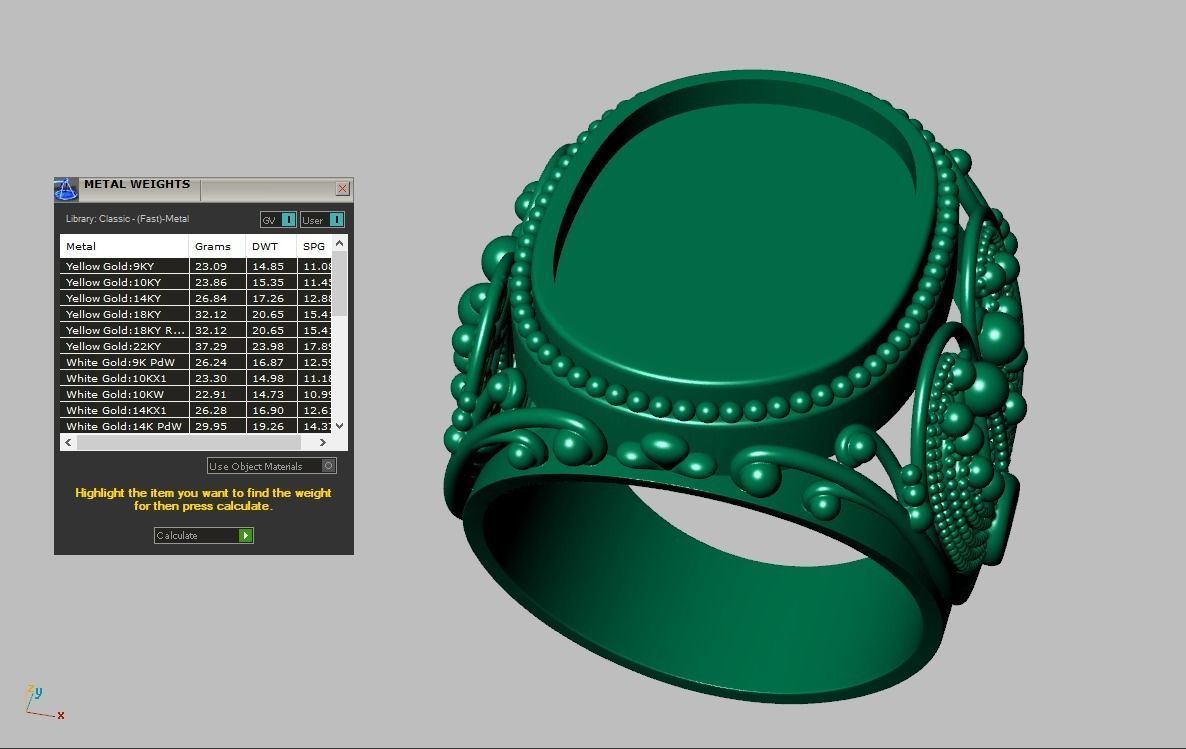 Diamond ring 0394 3D printable model 14 3D print model_14