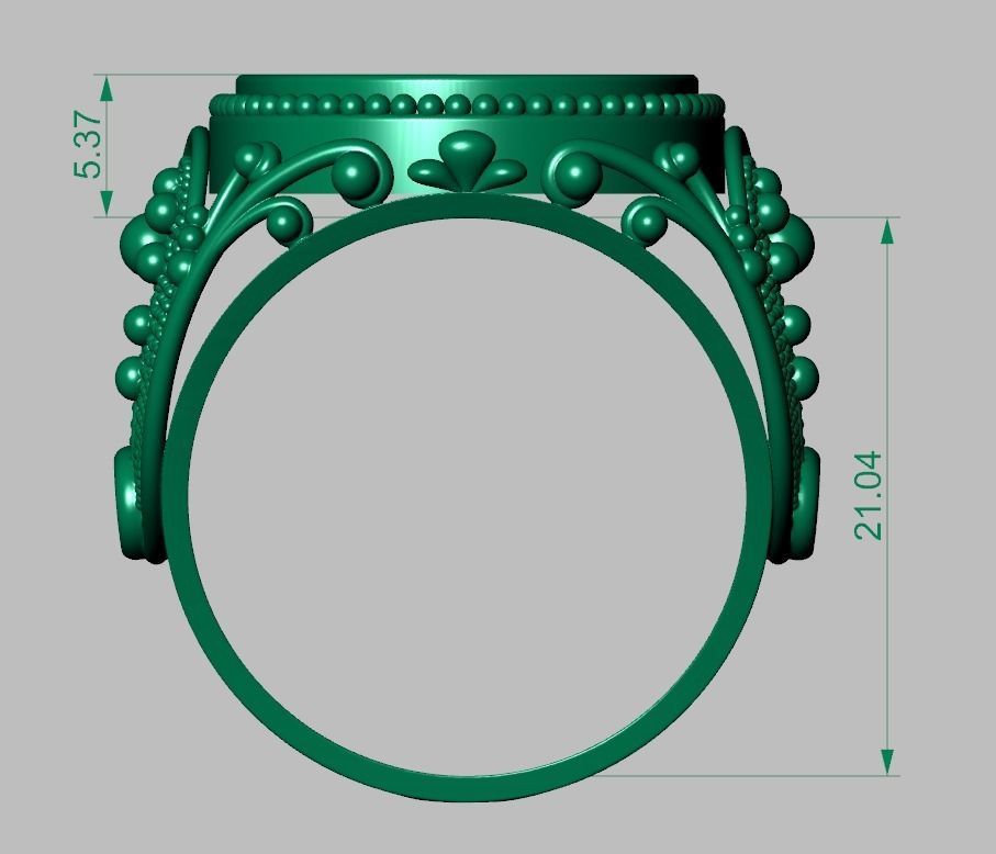 Diamond ring 0394 3D printable model 14 3D print model_10