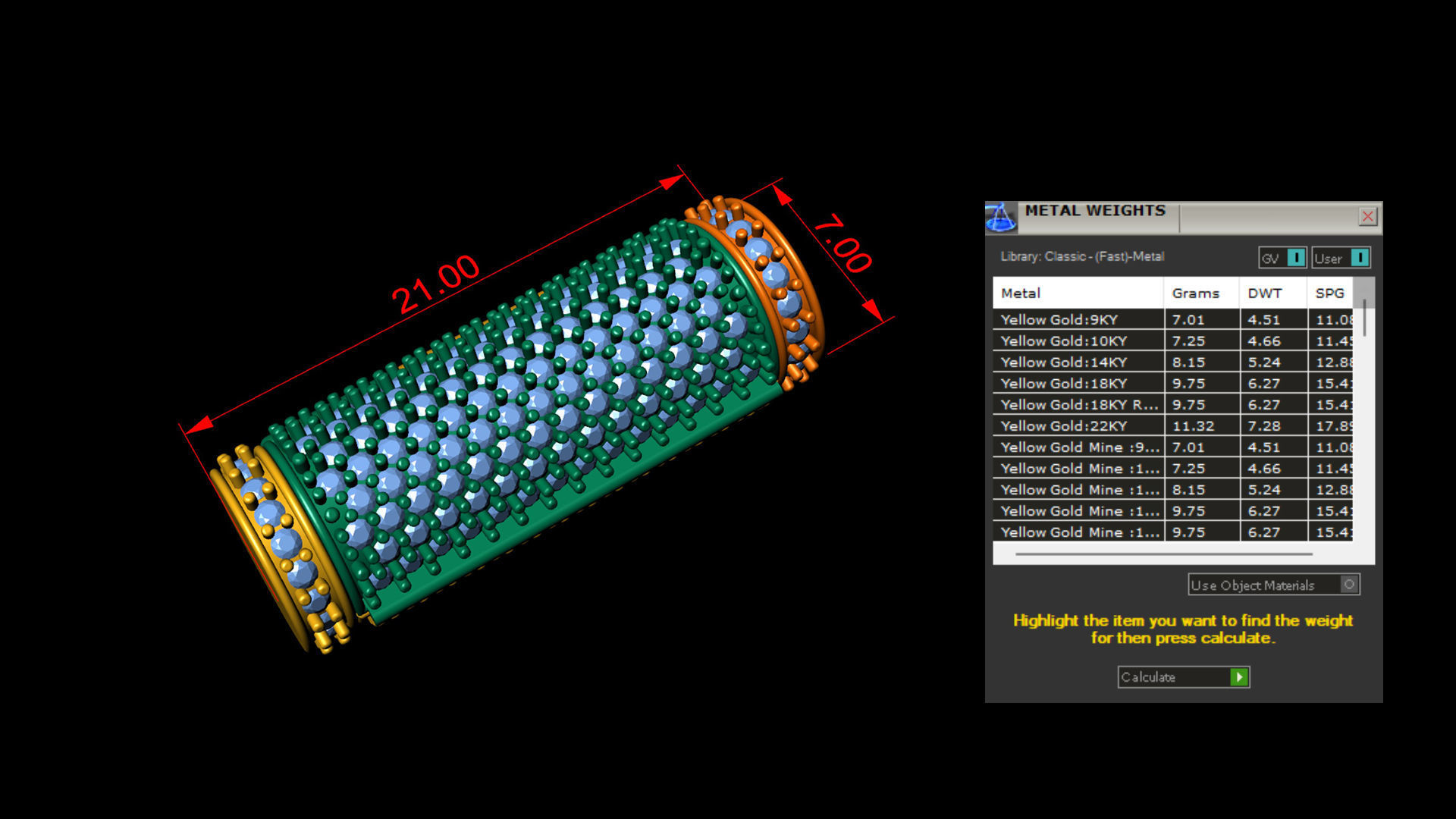 7mm Round Flip Diamond Lock Box for Chain and Necklace 3D print model_2