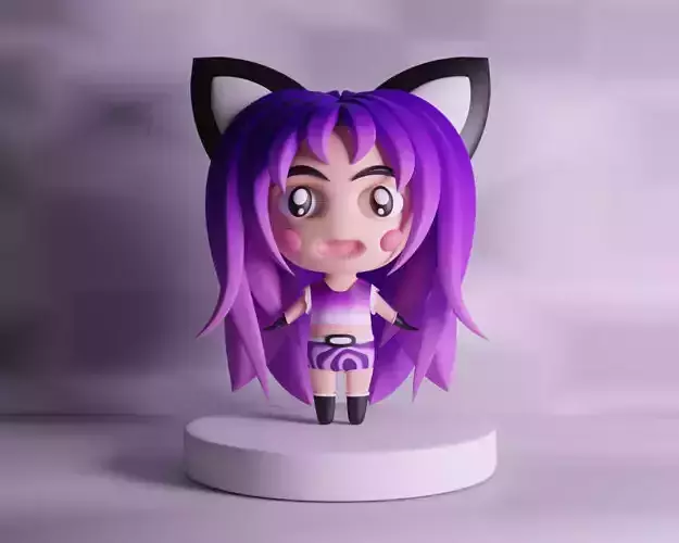 Purple Chibi Girl