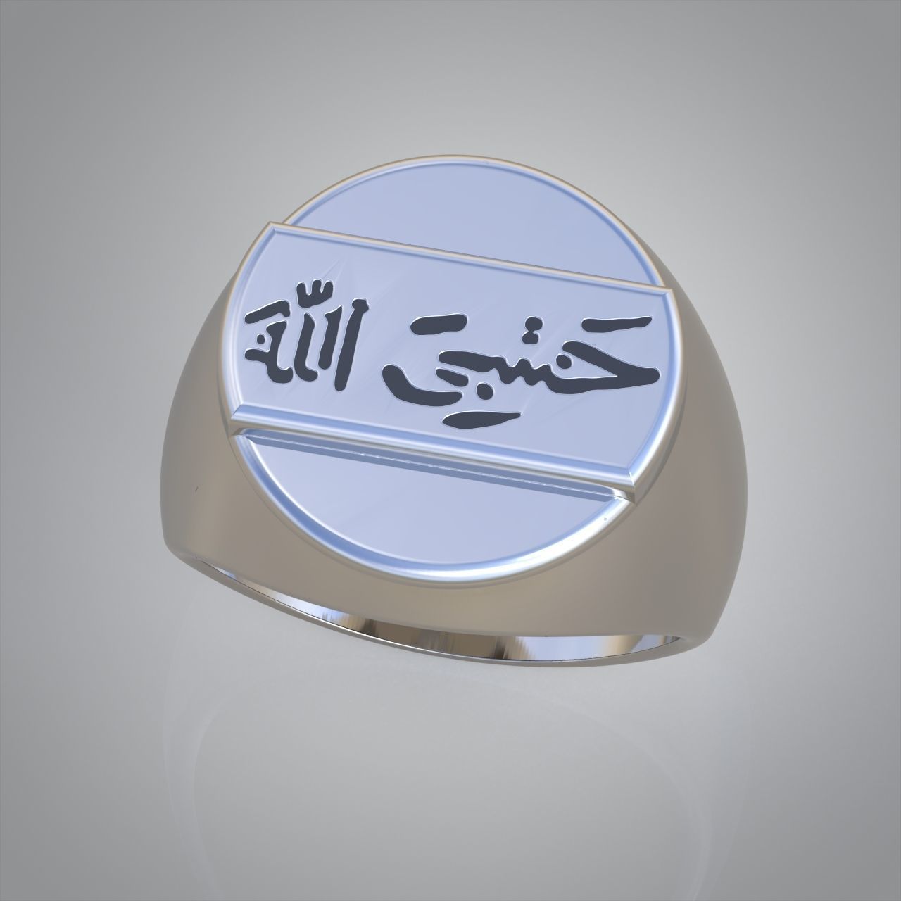 Muslim ring 0399 3D printable model  3D print model_1