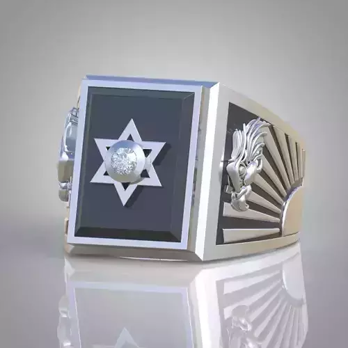 Diamond ring 0401 3D printable model14