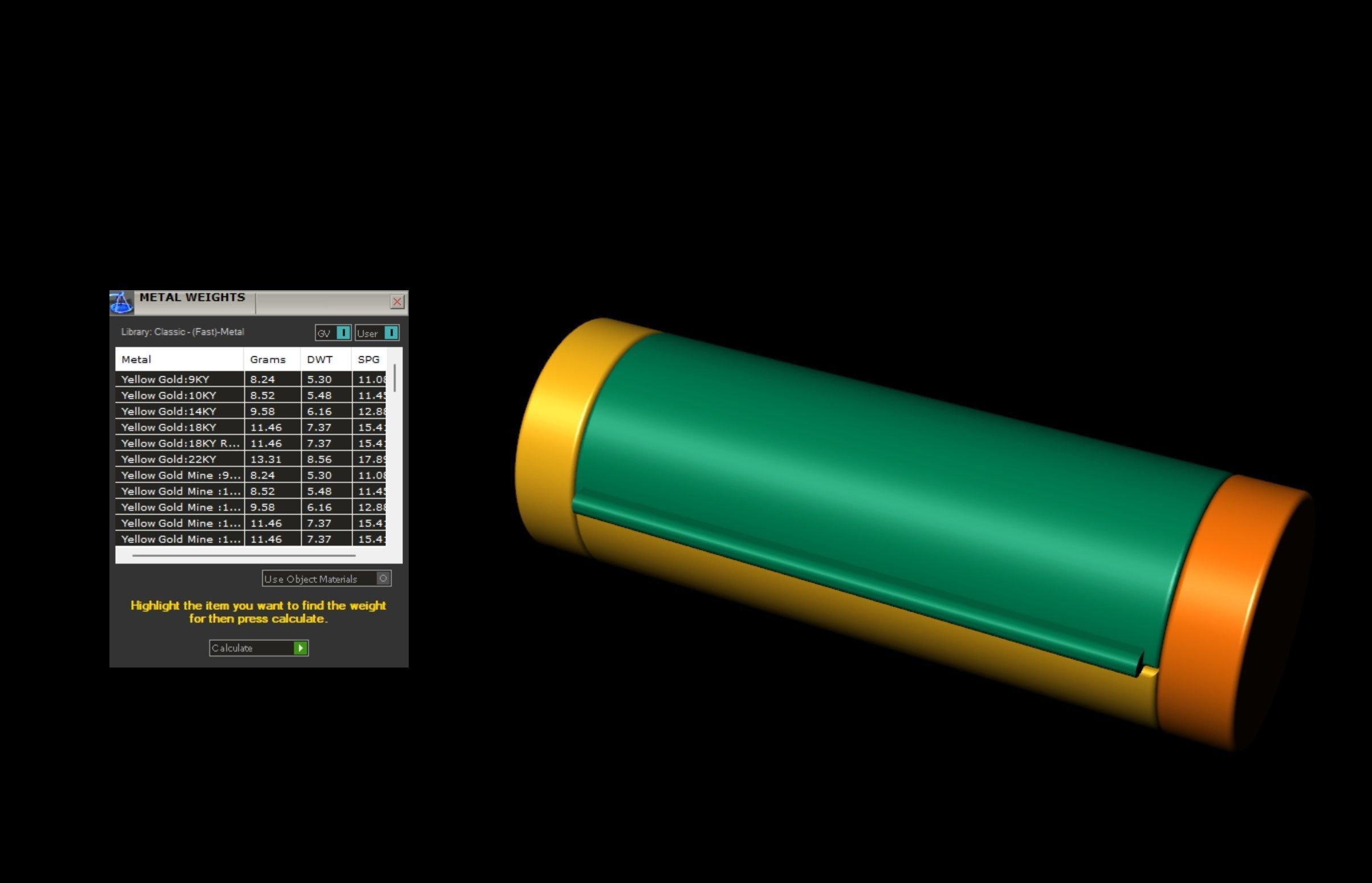 7 mm Round Bracelet Lock Box Combo of Plain and Diamond 3D Model Collection_11