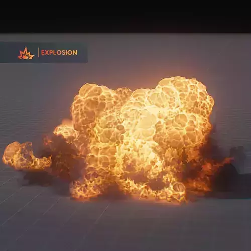 3D Explosion Animation High Resolution 3D model