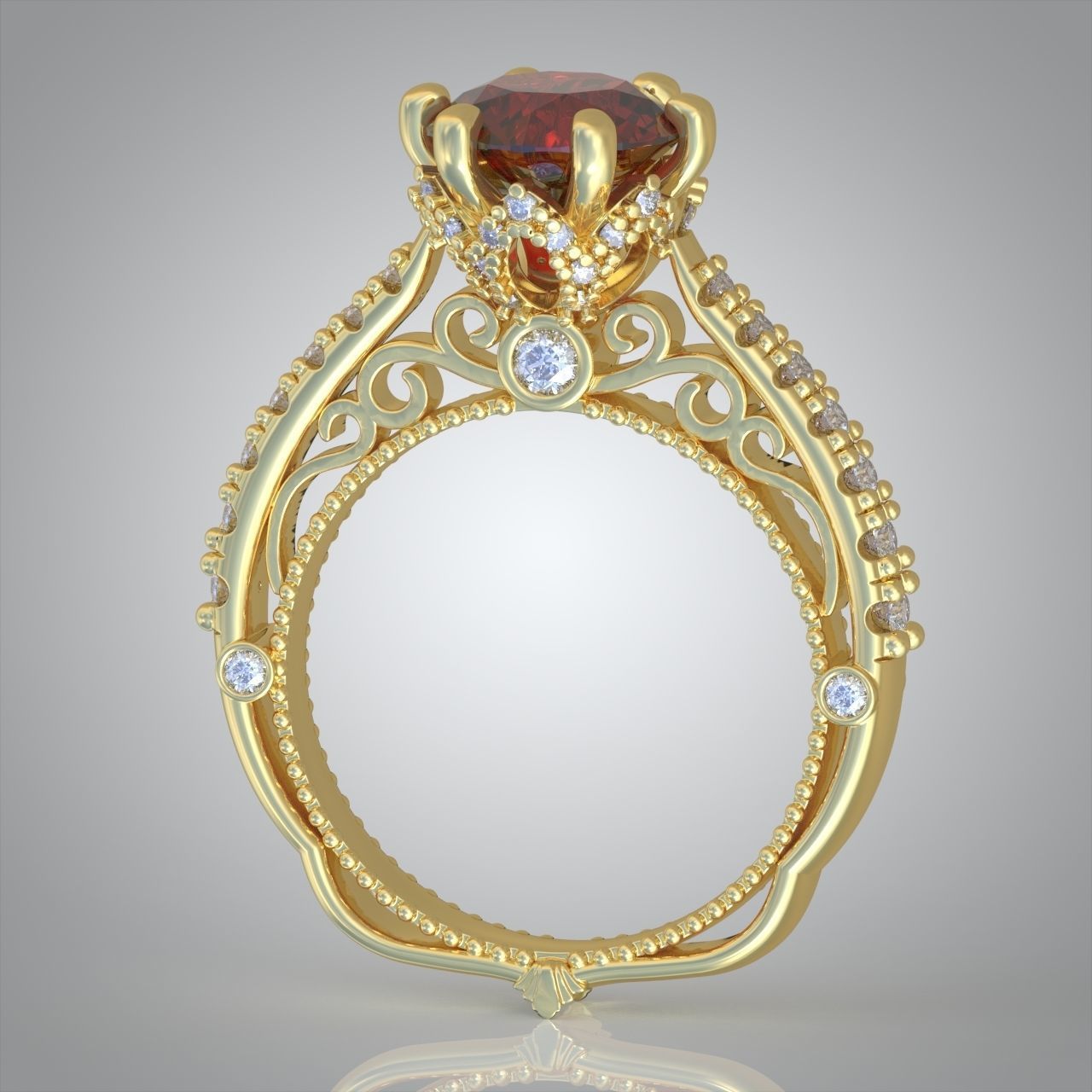 Diamond ring 0410 3D printable model17 3D print model_5