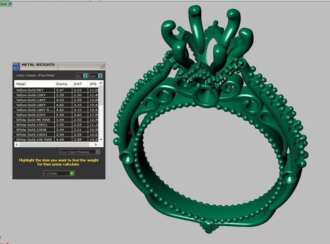 Diamond ring 0410 3D printable model17 3D print model_17