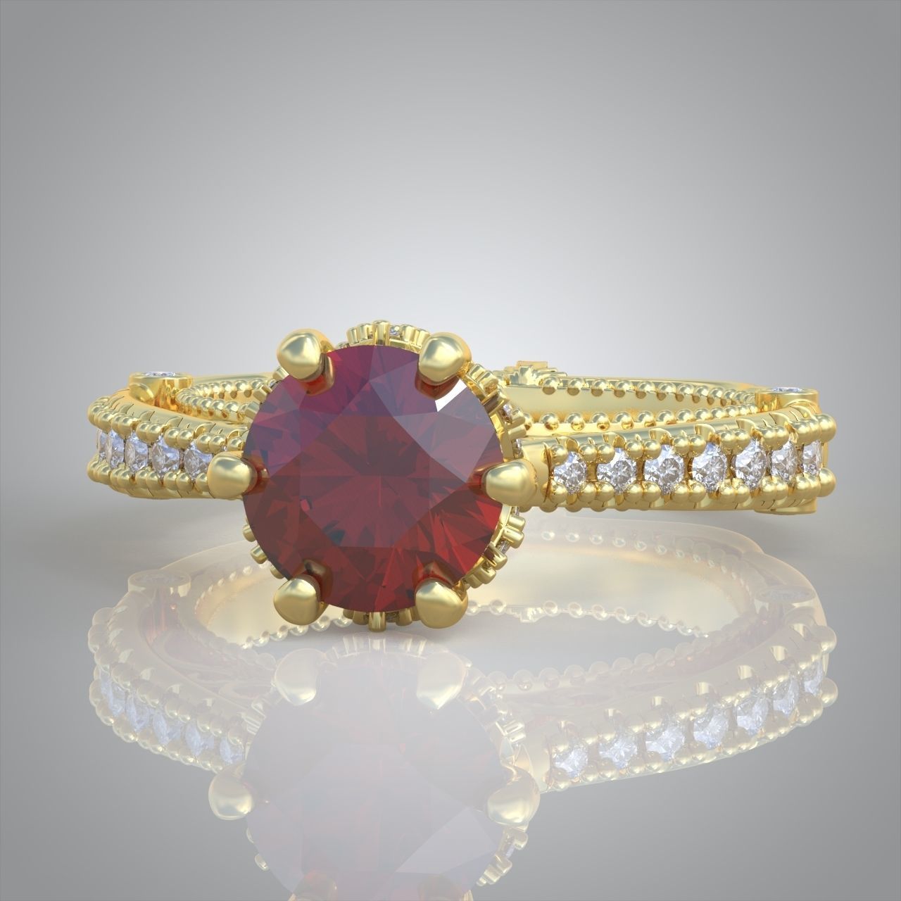 Diamond ring 0410 3D printable model17 3D print model_10