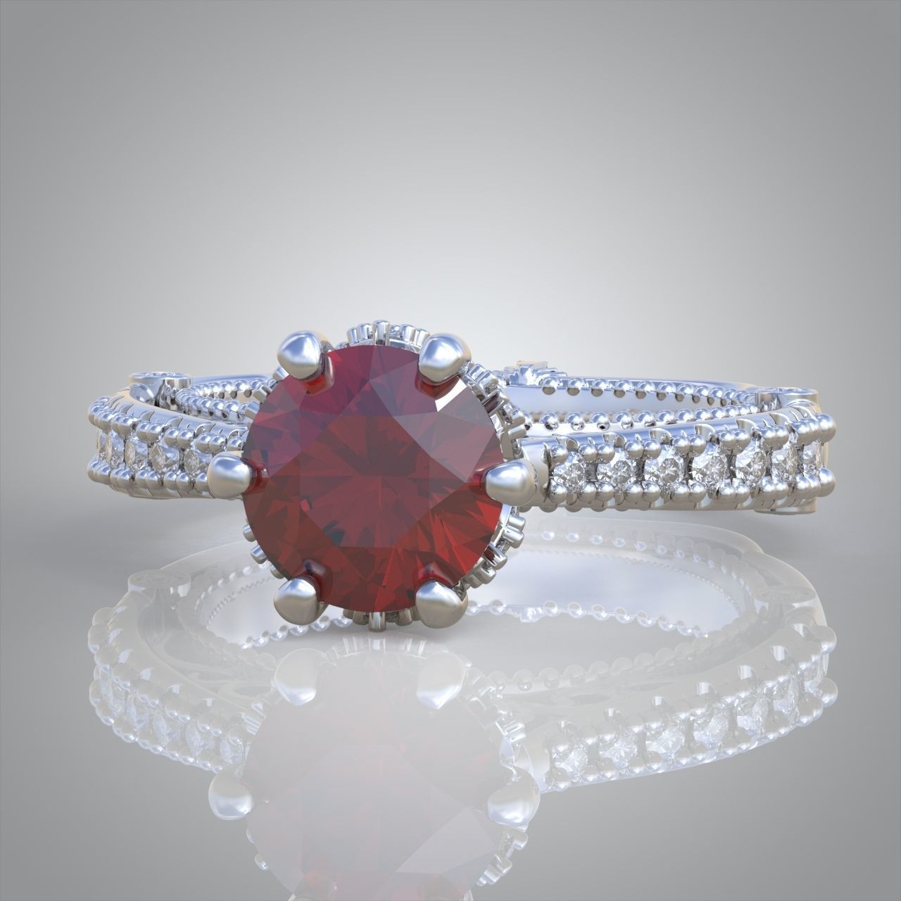 Diamond ring 0410 3D printable model17 3D print model_11