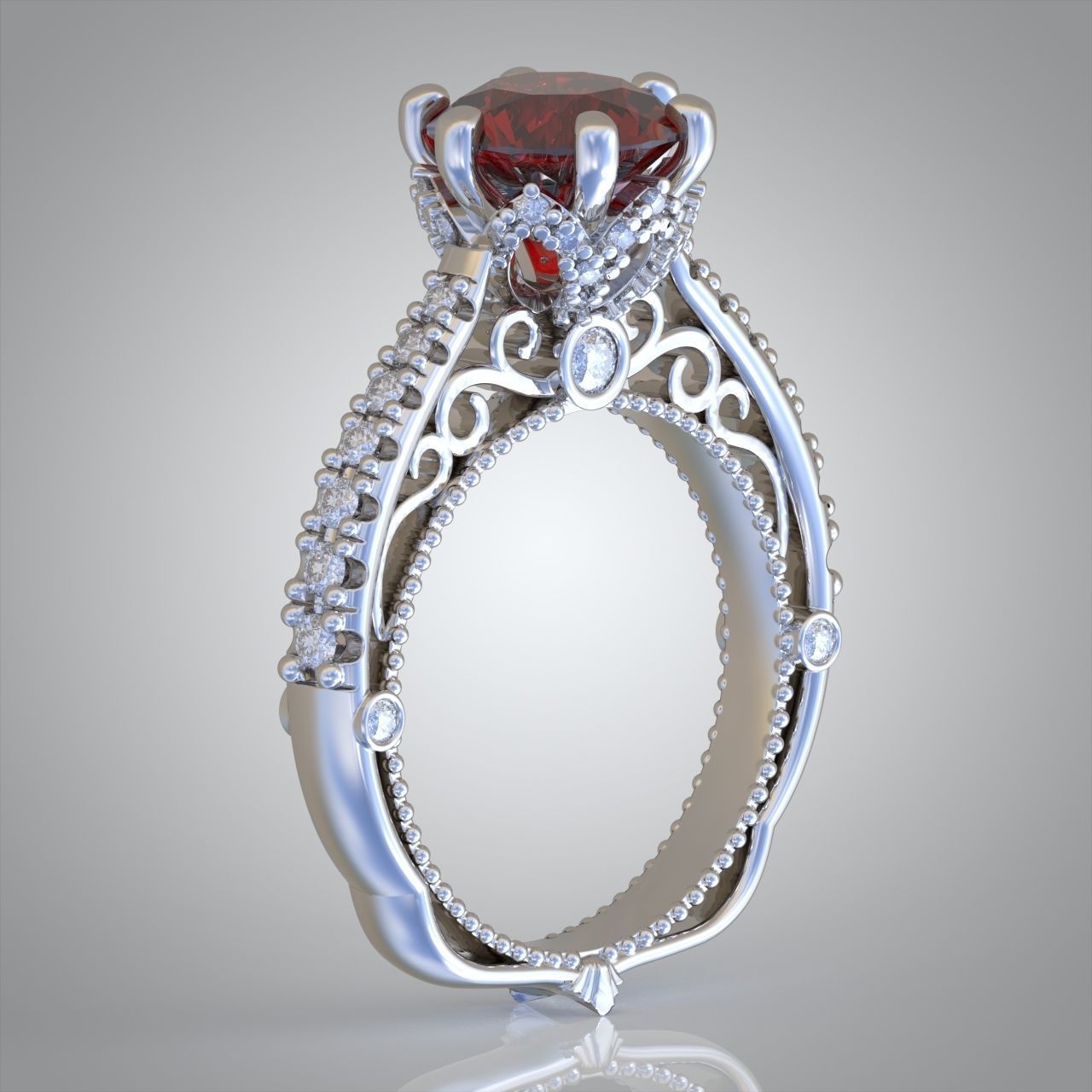 Diamond ring 0410 3D printable model17 3D print model_8